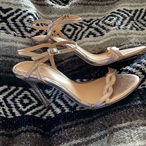 Badgley Mischka Rose gold shoes